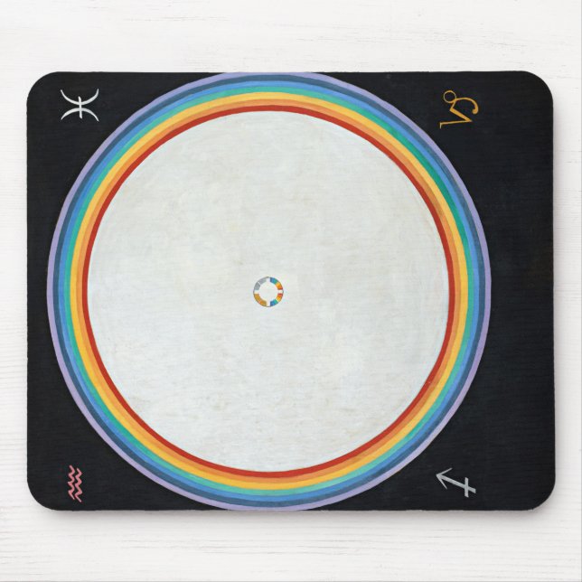 The Dove, No.14. by Hilma af Klint Mouse Pad (Front)
