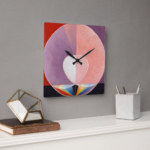 The Dove, No.2. by Hilma af Klint Square Wall Clock