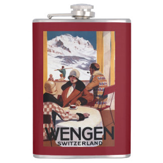 The Downhill Club Promotional Poster Hip Flask