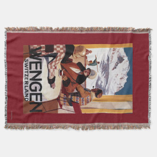 The Downhill Club Promotional Poster Throw Blanket