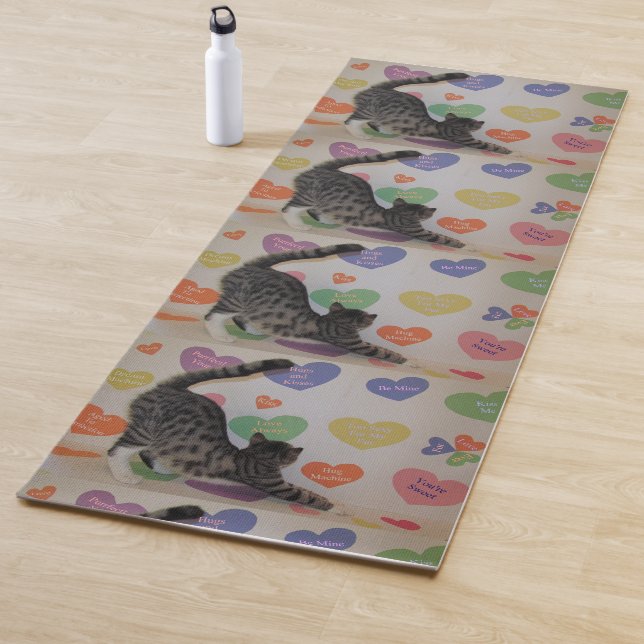 The Downward Cat Yoga Mat  (1 Sided) (In Situ)