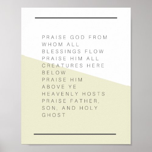 The Doxology Poster