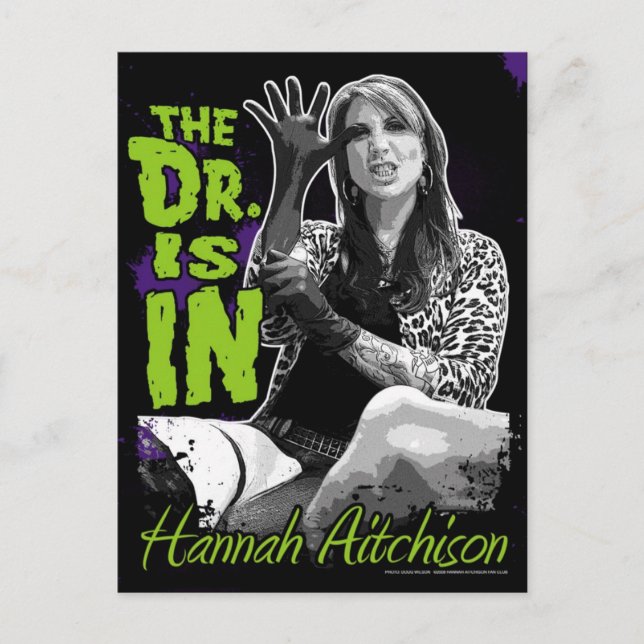 The Dr. is In! Postcard - Hannah Aitchison (Front)