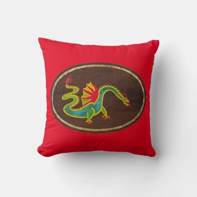 The Dragon 2009 Throw Pillow (Front)