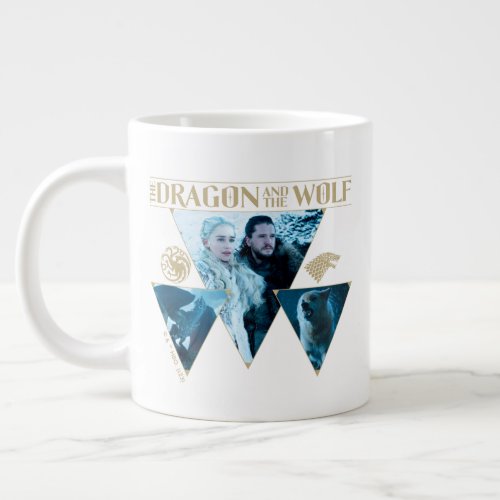 The Dragon and The Wolf Daenerys  Jon Graphic Giant Coffee Mug