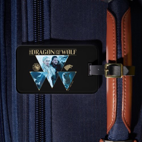 The Dragon and The Wolf Daenerys  Jon Graphic Luggage Tag