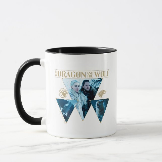 The Dragon and The Wolf Daenerys & Jon Graphic Mug (Left)