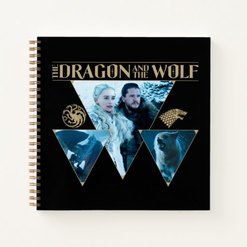 The Dragon and The Wolf Daenerys  Jon Graphic Notebook