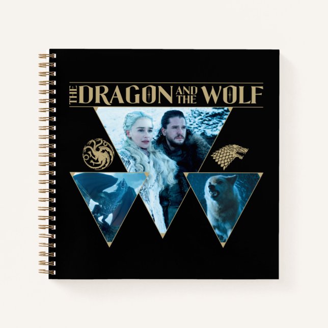 The Dragon and The Wolf Daenerys & Jon Graphic Notebook (Front)