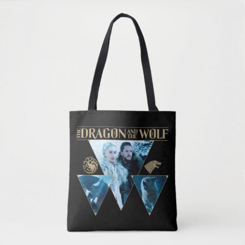 The Dragon and The Wolf Daenerys  Jon Graphic Tote Bag