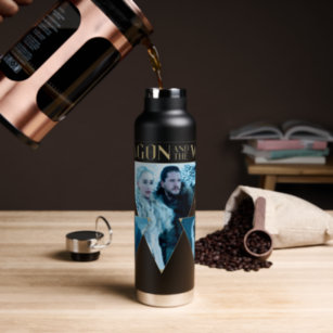 The Dragon and The Wolf Daenerys & Jon Graphic Water Bottle