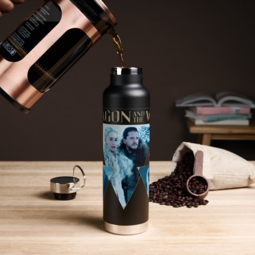 The Dragon and The Wolf Daenerys  Jon Graphic Water Bottle