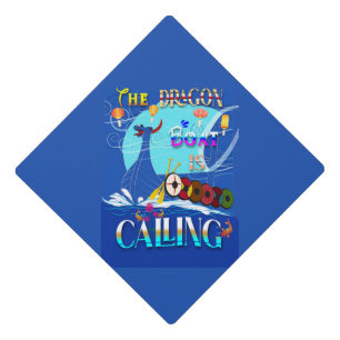 The Dragon Boat Is Calling Graduation Cap Topper