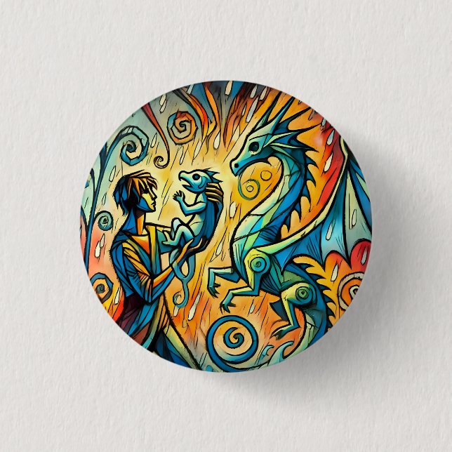  the dragon keeper button (Front)