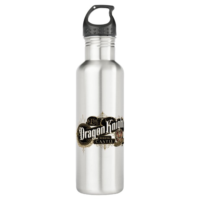 The Dragon Knight Citation Inspiration Sentence Stainless Steel Water Bottle (Front)