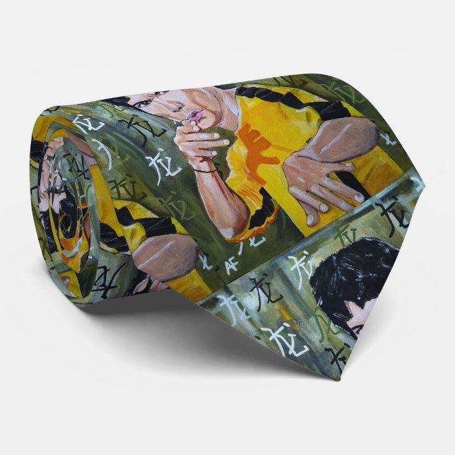 The Dragon Painting by Alfred Fox Neck Tie (Rolled)