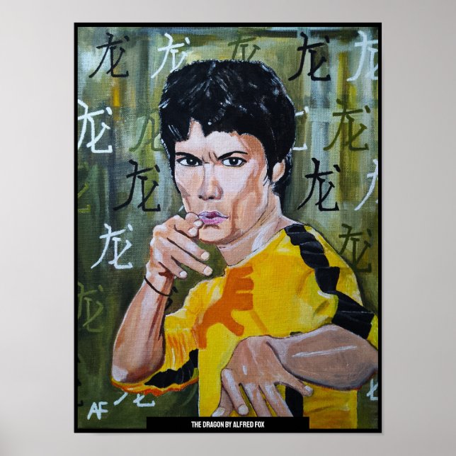 The Dragon Painting by Alfred Fox Poster (Front)