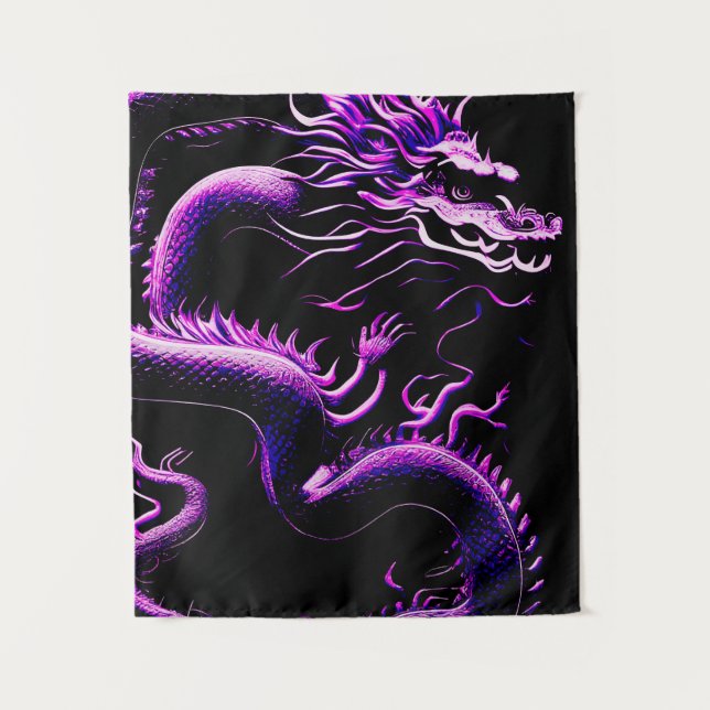 The Dragon Purple   Tapestry (Front)