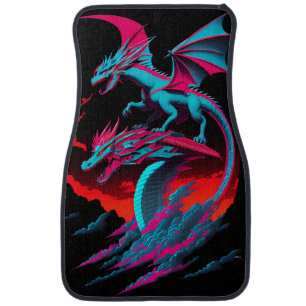 The Dragon Surf Rider Car Floor Mat