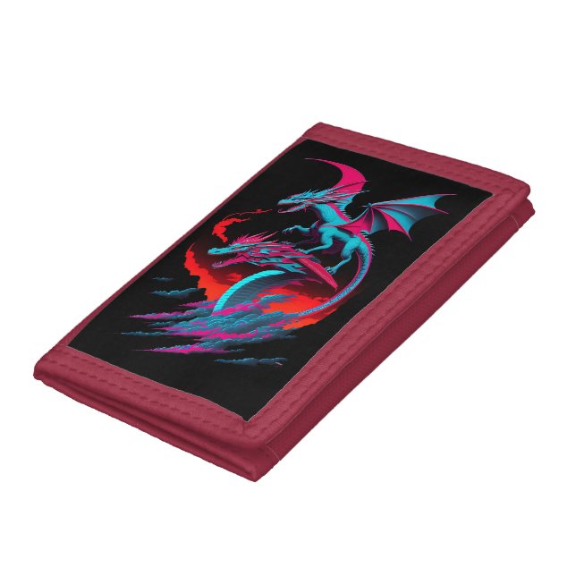 The Dragon Surf Rider Trifold Wallet (Bottom)