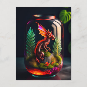 The Dragon Terrarium Digital Art Postcard
