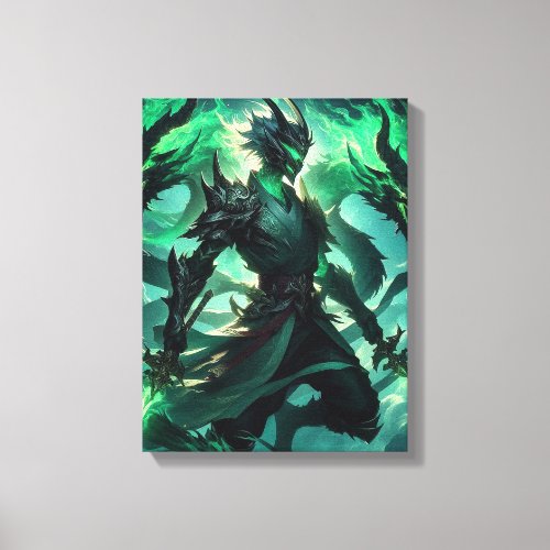 The Dragonborn Sentinel Canvas Print