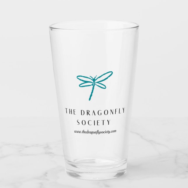 The Dragonfly Society Pint Glass (Front)