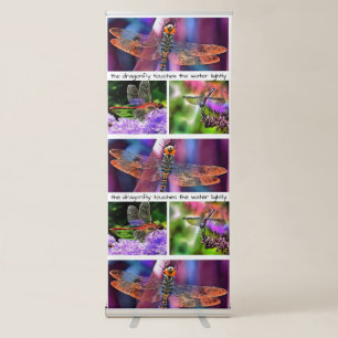 The Dragonfly Touches The Water Lightly Idiom Retractable Banner