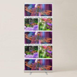 The Dragonfly Touches The Water Lightly Idiom Retractable Banner