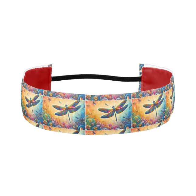 The Dragonfly's Journey  Athletic Headband (Front)
