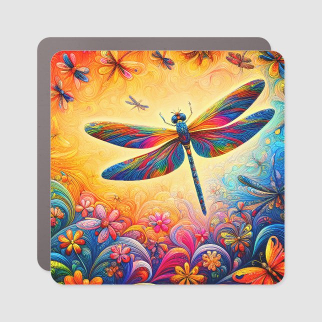 The Dragonfly's Journey  Car Magnet (Front)