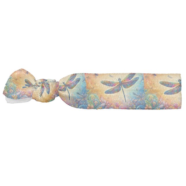 The Dragonfly's Journey  Elastic Hair Tie (Left)