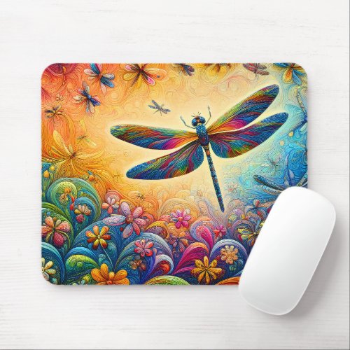 The Dragonflys Journey Mouse Pad