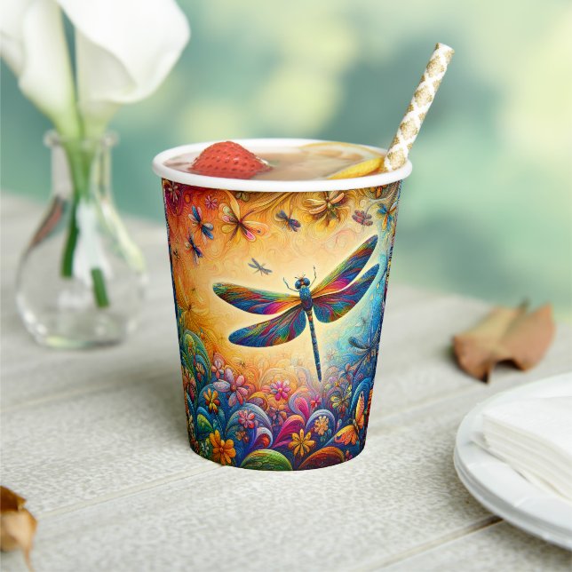 The Dragonfly's Journey  Paper Cups (Insitu)