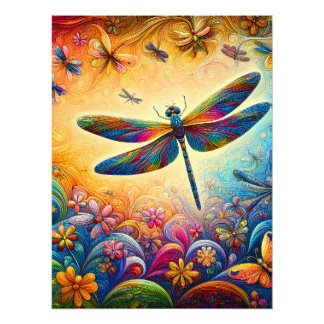 The Dragonfly's Journey  Photo Print