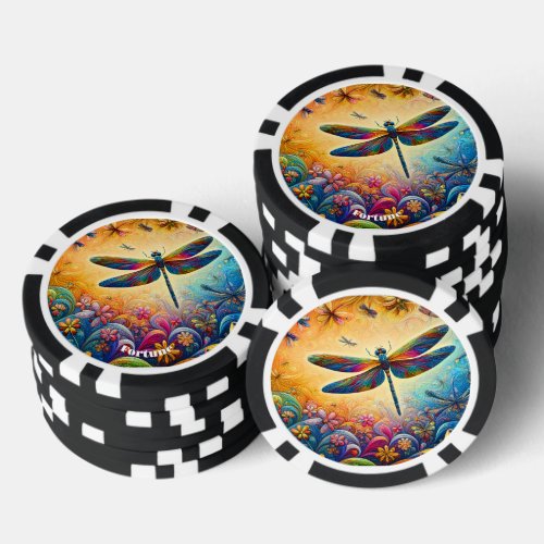 The Dragonflys Journey  Poker Chips