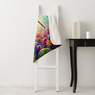 The Dragonfly's Journey  Sherpa Blanket