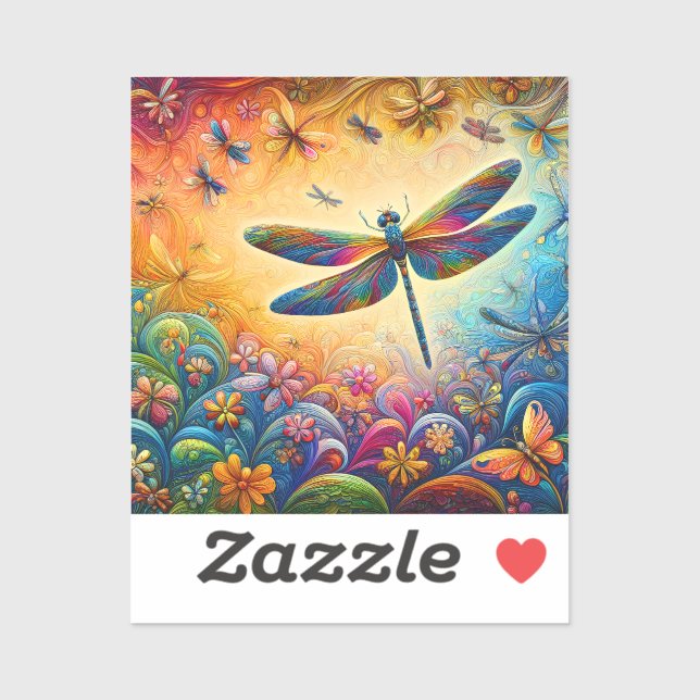 The Dragonfly's Journey  Sticker (Sheet)