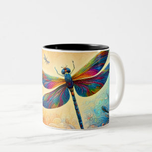The Dragonfly's Journey  Two-Tone Coffee Mug
