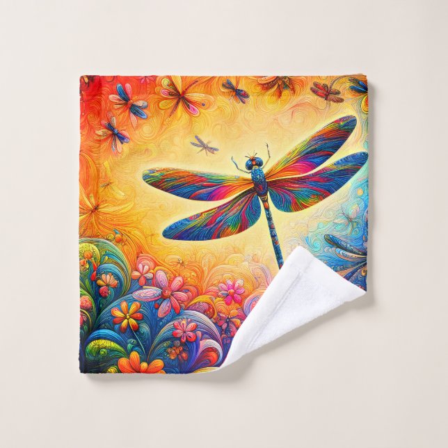 The Dragonfly's Journey  Wash Cloth (Wash Cloth)
