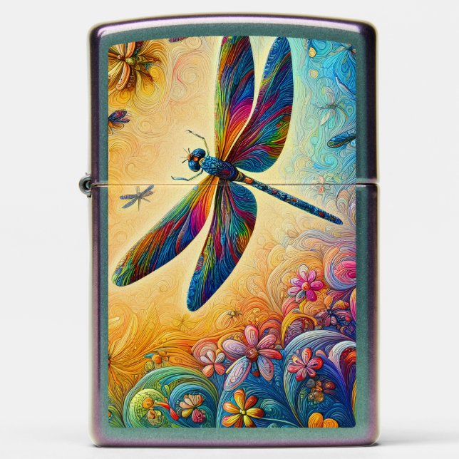 The Dragonfly's Journey Zippo Lighter (Front)