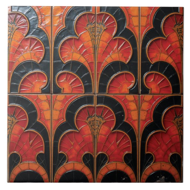 The Dragon's Hearth Ceramic Tile (Front)