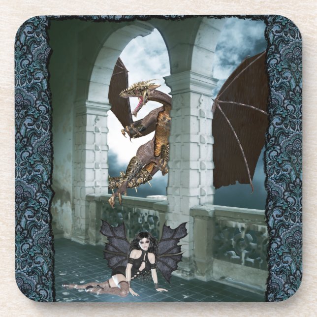 The Dragon's Lair Beverage Coaster (Front)