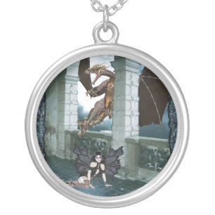 The Dragon's Lair Silver Plated Necklace