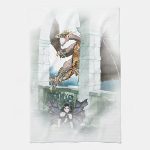 The Dragon's Lair Vignette Kitchen Towel