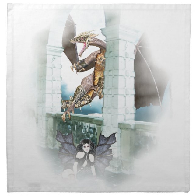 The Dragon's Lair Vignette Napkin (Front)