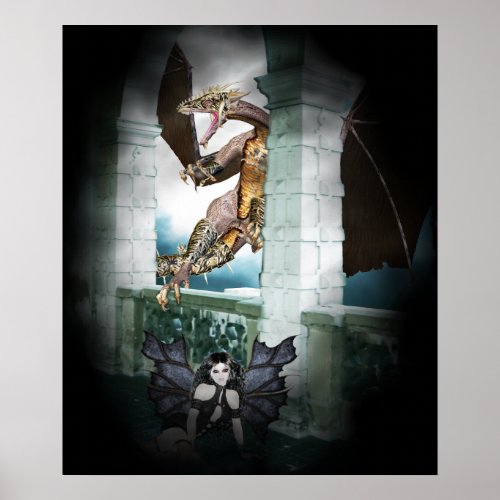 The Dragons Lair Vignette Poster