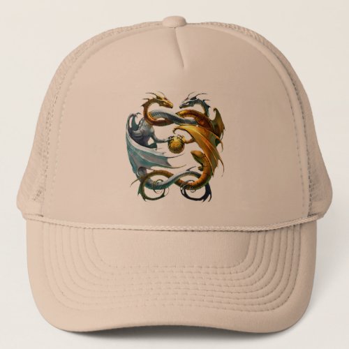 The dragons play balloon _ trucker hat