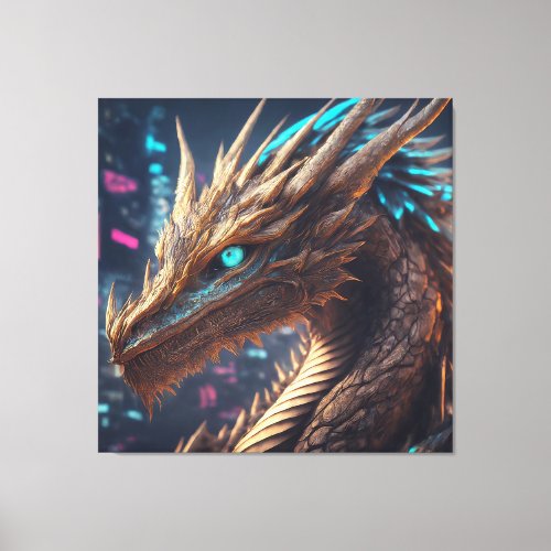 The Dragons Stare Canvas Print