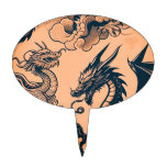 The Dragons War Orange Skies Cake Topper